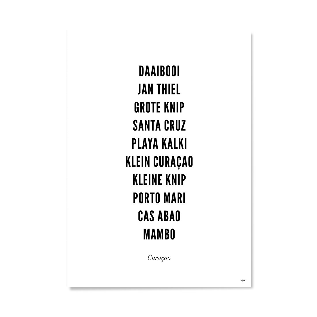 Poster van Curaçao | WIJCK. 